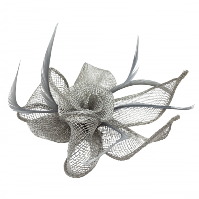 Voaleta - Fascinator & Brosa ELOISE, Gri, 14cm [2]