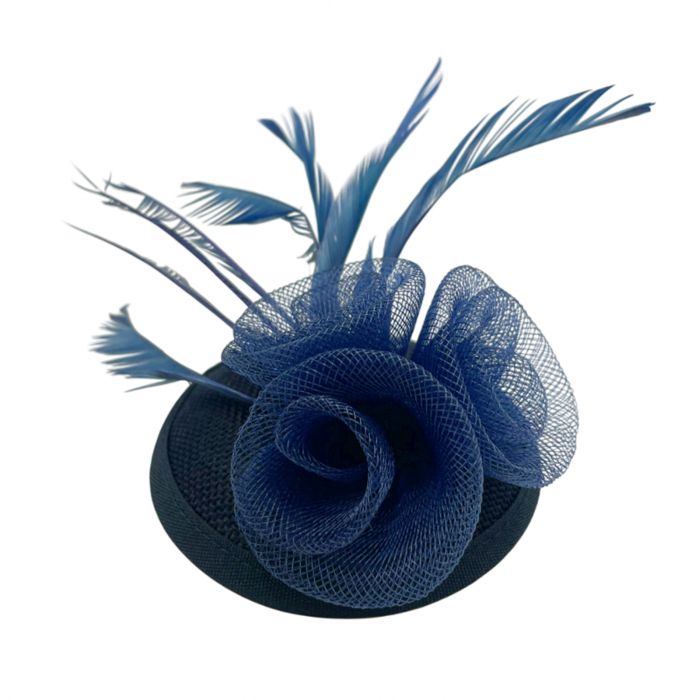 Voaleta - Fascinator & Brosa LEONIE, Bleumarin [1]