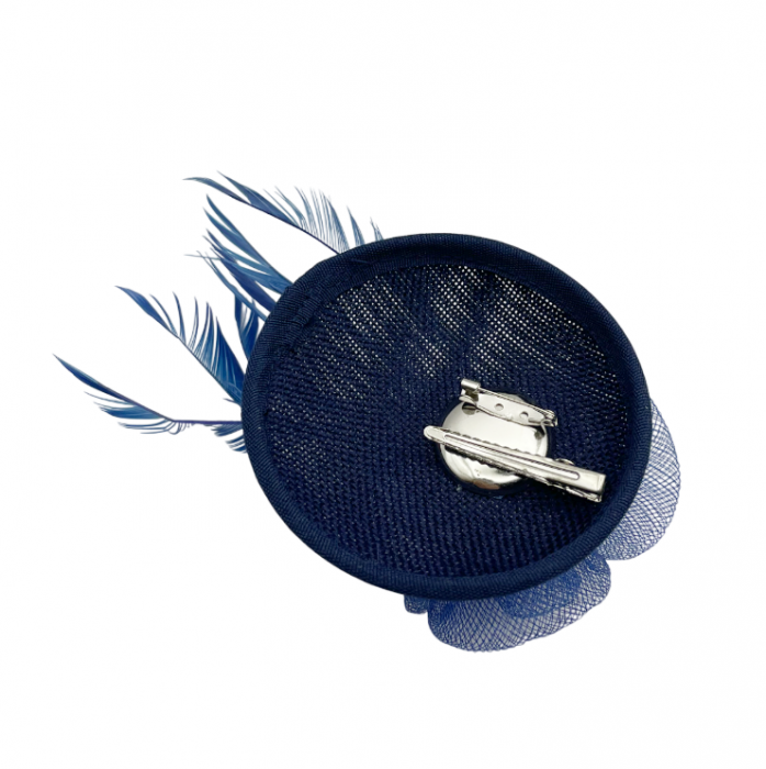 Voaleta - Fascinator & Brosa LEONIE, Bleumarin [2]