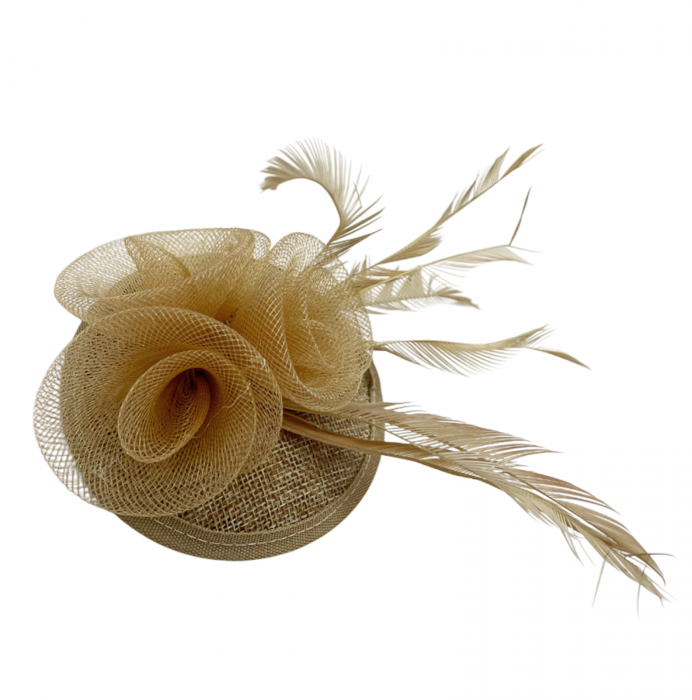 Voaleta - Fascinator & Brosa LEONIE, Maro [1]