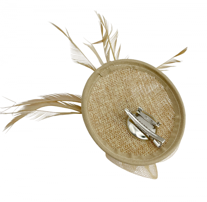 Voaleta - Fascinator & Brosa LEONIE, Maro [3]