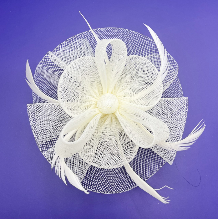 Voaleta - Fascinator & Brosa PEARLY, Crem, 12cm [1]