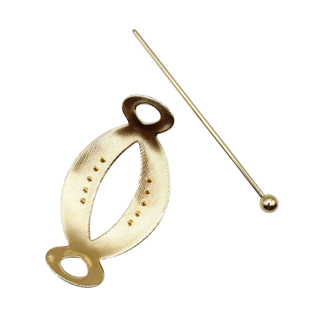 Ac de par metalic auriu KYOTO – accesoriu elegant pentru coc [1]