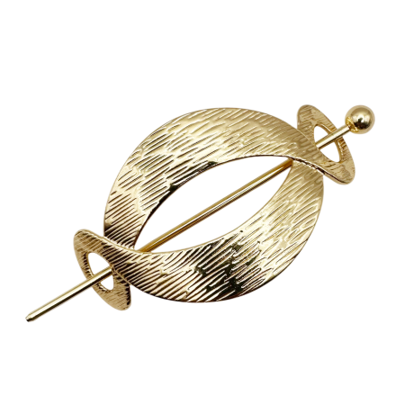 MODA & ACCESORII - Ac de par metalic auriu KYOTO – accesoriu elegant pentru coc
