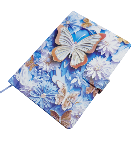 CADOURI & PAPETARIE - Agenda nedatata BUTTERFLY, Cu coperta fluturi