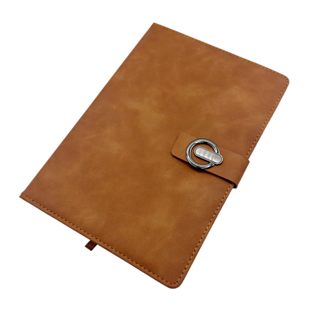 CADOURI & PAPETARIE - Agendă nedatată ELEGANCE, Coperta maro, 14x21 cm