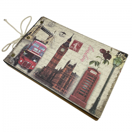 Rame & Albume Foto - Album foto retro TRAVELER, Personalizabil, 23x15cm