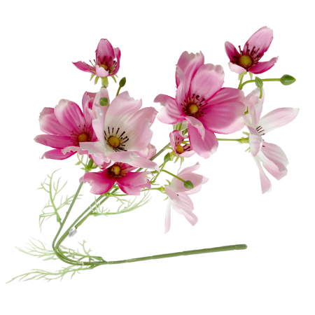 Crenguta cu flori artificiale SENSATION, Roz, 65cm