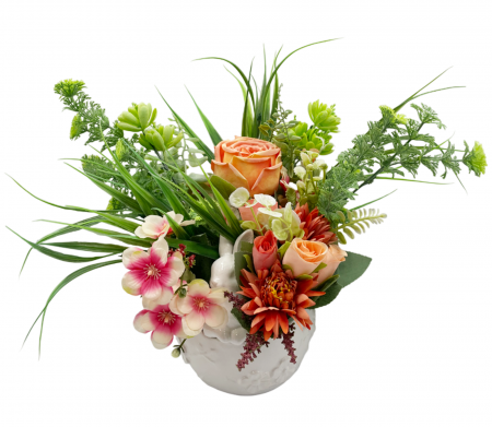 Flori Artificiale - Aranjament floral in ghiveci CORINNE