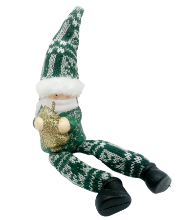 Figurina Craciun NICHOLAS, 15cm, Picioare atarnate [1]
