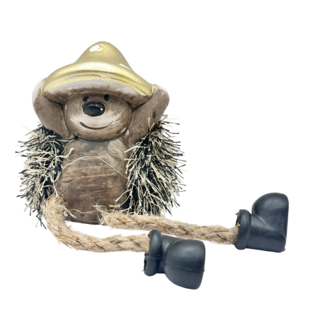 Statuete - Figurina Arici cu palarie aurie BUTTON