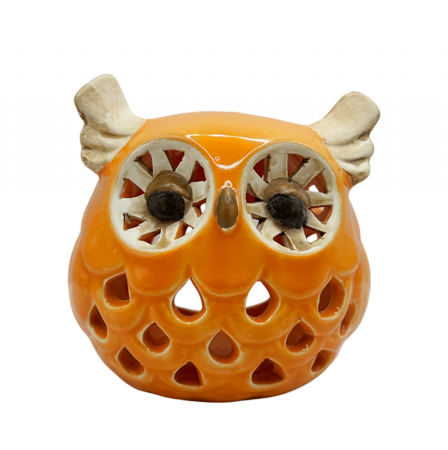 Aromaterapie - Vas ceramic pentru aromaterapie OWLIE, 7x9cm