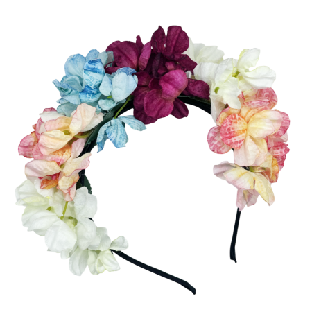 Bentiță de păr ISABELLE cu flori multicolor | Prăvălia cu Surprize [2]