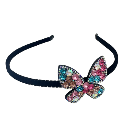 VARA CU STIL - Bentita cu fluture si pietricele colorate eleganta dama