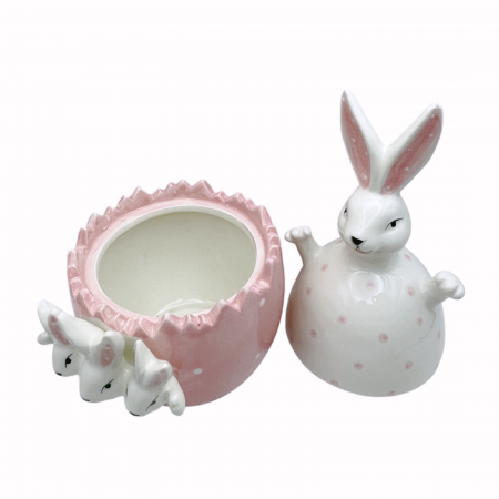 Bol pentru bomboane sau biscuiti CLOVER, Roz, 13x24cm [1]