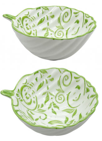 Servirea & Pregatirea Mesei - Set 2 Boluri servire ALMA, Verde, 11x4.5cm