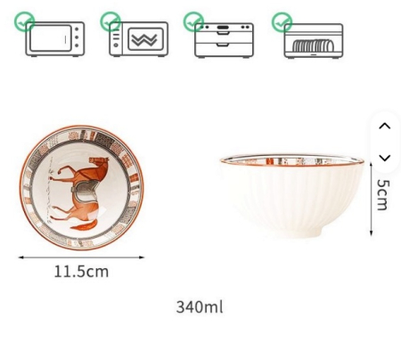 Set 6 Boluri portelan HARMONY [2]