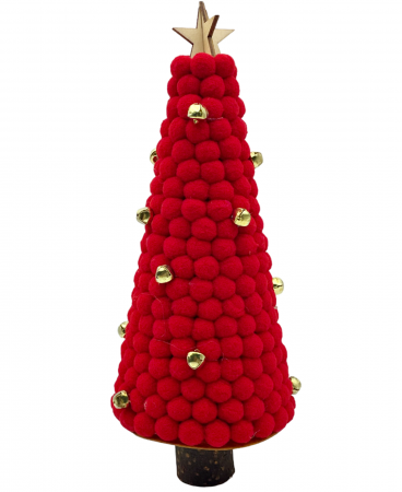 CRACIUN MAGIC - Brad decor Craciun MAGIC, Rosu, 25cm