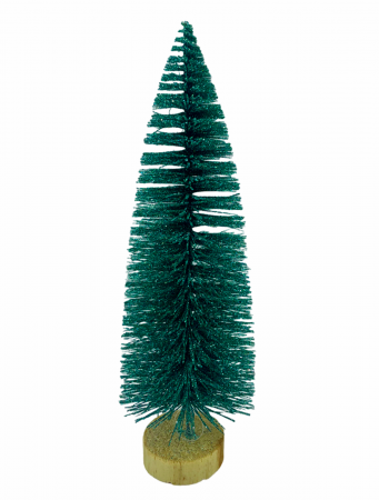 Bradut decorativ BRIGHT, Verde albastrui, 22cm [1]