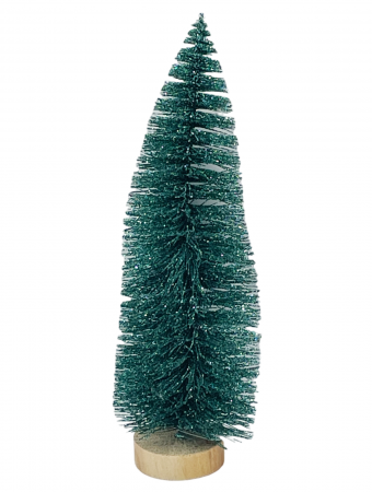 CRENGUTE & PICK-URI - Bradut decorativ BRIGHT, Verde albastrui, 22cm