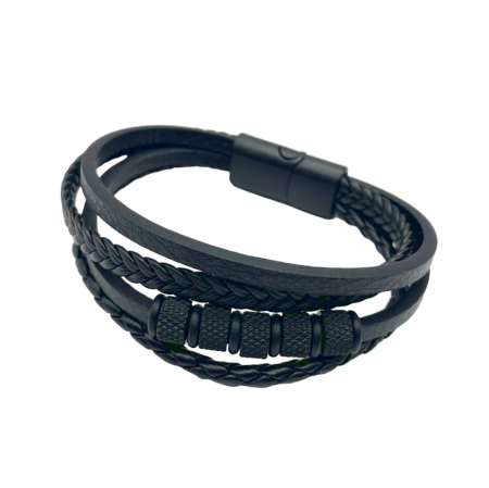 Bratara barbati BRETT, Piele neagra [1]