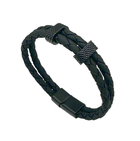 Bratara barbati ERIC, Piele neagra [2]