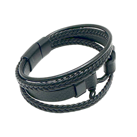 Bratara barbati DRAKE, Piele neagra [1]