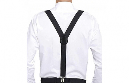 Bretele late CHARLIE, Negru, Cu clips [3]