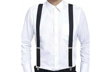Bretele late CHARLIE, Negru, Cu clips [2]