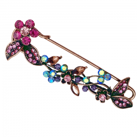 Brose & Pandantive - Brosa - Ac de siguranta LOUISE, Auriu, 7cm