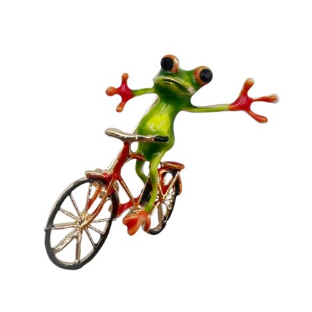 Brose & Pandantive - BrosBrosa Broscuta pe Bicicleta KIMMY, 4 cm