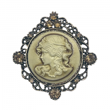 Brosa Camee SOPHIA, Auriu, 5cm [1]