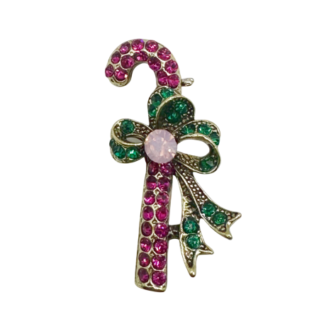 ACCESORII VESTIMENTARE CRACIUN - Brosa Craciun - Acadea cu strasuri SWEETY, Auriu