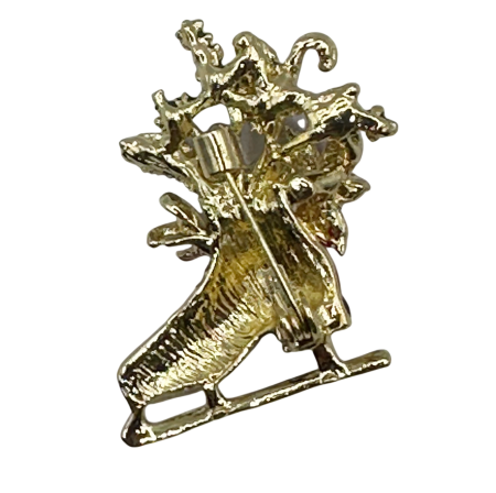 Brosa Craciun - Patina CHARM, Auriu [1]