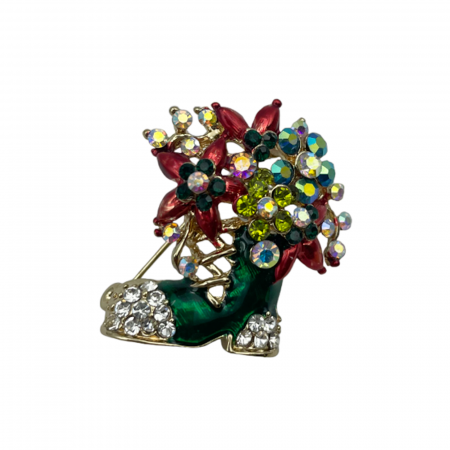 Brose & Pandantive - Brosa cu flori Francine 4cm