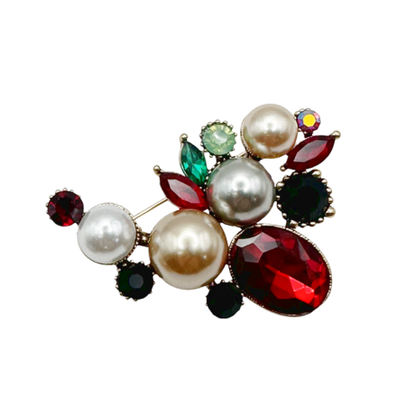 ACCESORII VESTIMENTARE FEMEI - Brosa cu perle VINTAGE LEONIE, Auriu