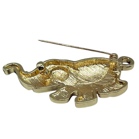 Brosa Elefant PERCY, Negru/ Gri, 5.5 cm [1]