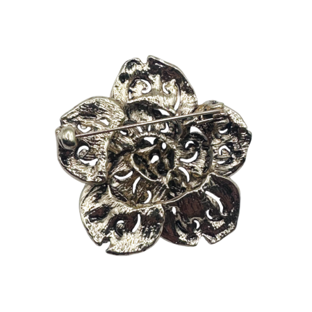 Brosa eleganta Floare SOPHIE Aurie cu cristale negre [1]