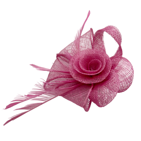 Brose & Pandantive - Brosa & Fascinator Voaleta eleganta DIANE - Roz inchis