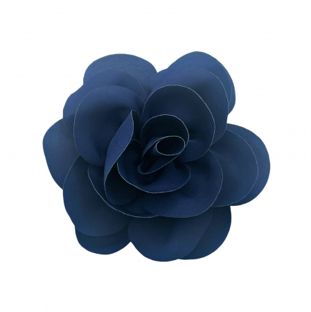Brosa Floare BEAUTY, Bleumarin, 15cm, Cu clips pentru par [1]