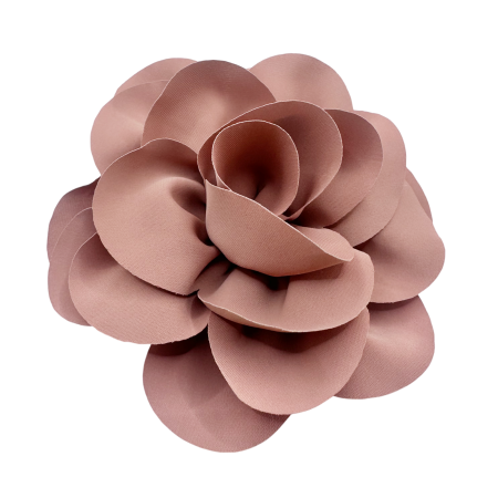 Brose - Brosa Floare roz-taupe BEAUTY - Cu clips de par