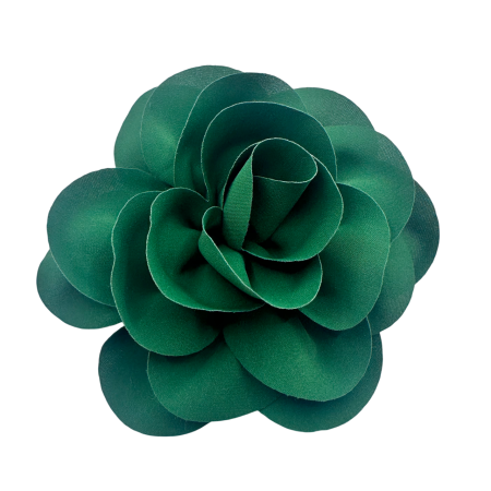 MODA & ACCESORII - Brosa Floare BEAUTY verde smarald - Cu clips pentru par