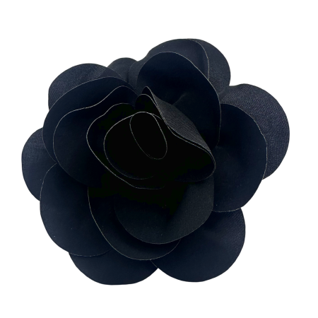 Accesorii De Par - Brosa Floare Neagra BEAUTY - Cu clips pentru par