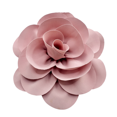 Accesorii De Par - Brosa Floare roz-pudra BEAUTY - Cu clips de par