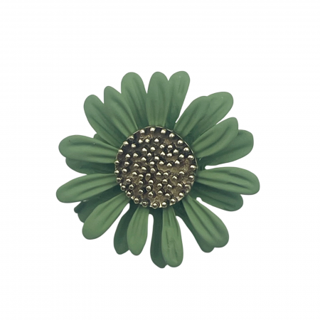 Brosa Floare DAISY, Verde, 3cm [1]
