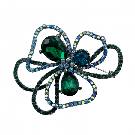 De Sezon - Brosa Floare FANCY, 5cm, Argintiu