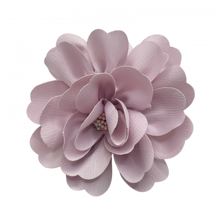 Accesorii De Par & Voalete & Diverse - Brosa Floare GRACE, Roz pudra, 10cm, Cu clips pentru par