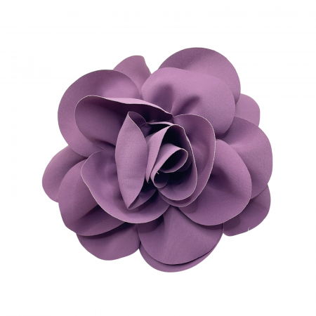 Accesorii De Par & Voalete & Diverse - Brosa Floare BEAUTY, Mov prafuit, 15cm, Cu clips pentru par