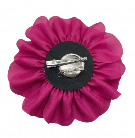 Brosa Floare BEAUTY, Maro deschis, 15cm, Cu clips pentru par [1]