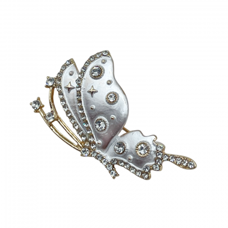 Brosa Fluture cu strasuri IZZY, 3.5cm [1]